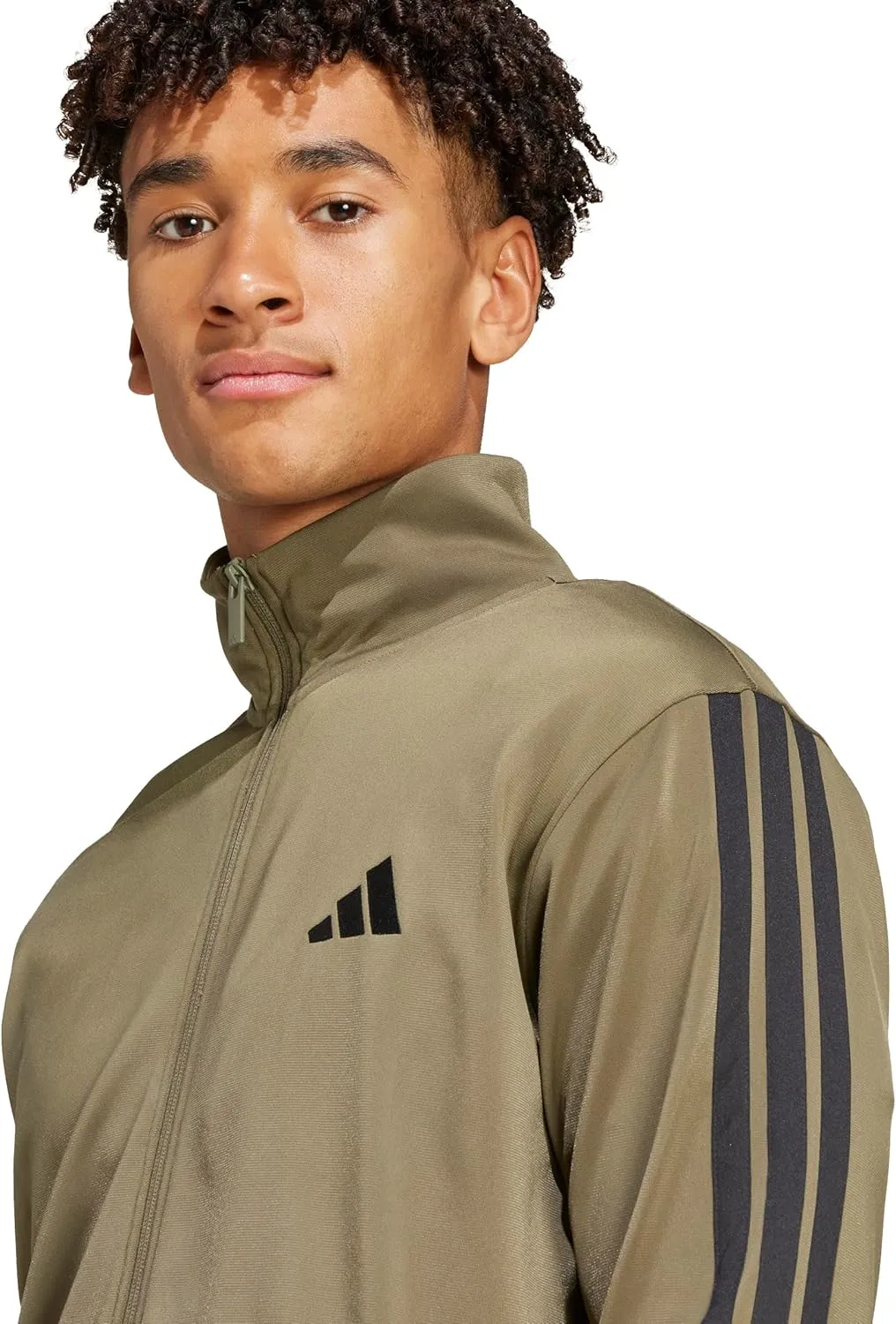 adidas Men's Size Basic 3-Stripes Tricot Track Suit