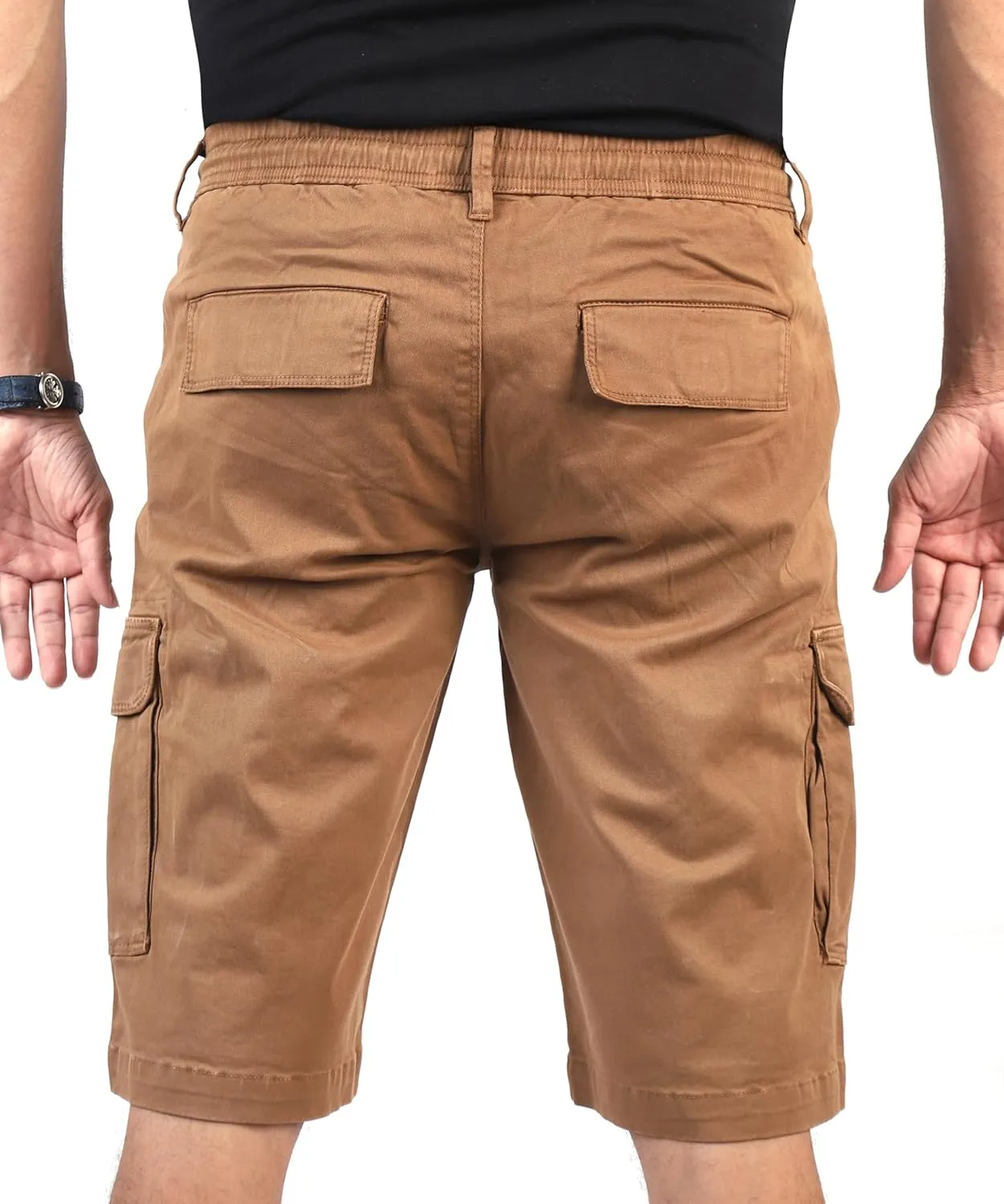 CHARBONNIER Cargo Shorts for Men's Performance Series Extreme Comfort, 100% Cotton