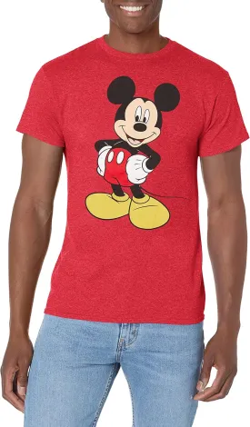 Disney Men's Classic Mickey Mouse Full Size Graphic Short Sleeve T-Shirt