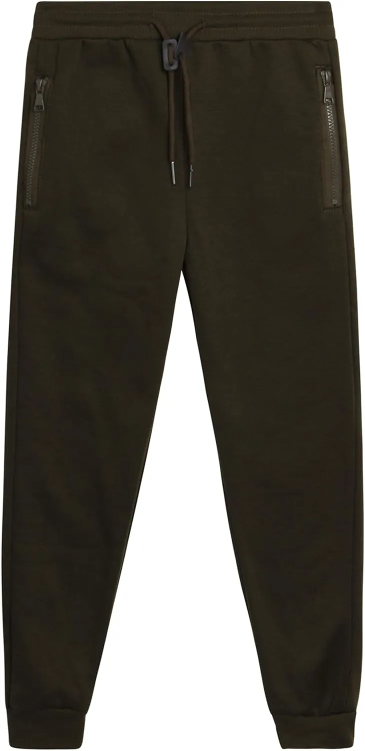 Galaxy by Harvic Boys' Sweatpants - Athletic Fleece Jogger Pants with Zipper Pockets - Size Up for Ideal Fit (Sizes: 8-20)