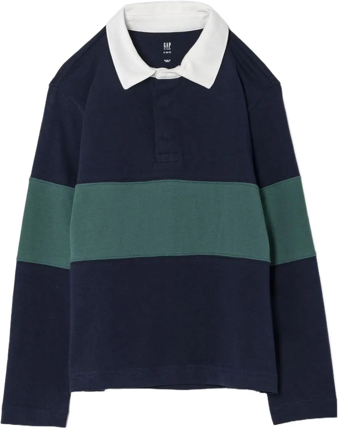 GAP Boys' Long Sleeve Rugby Polo