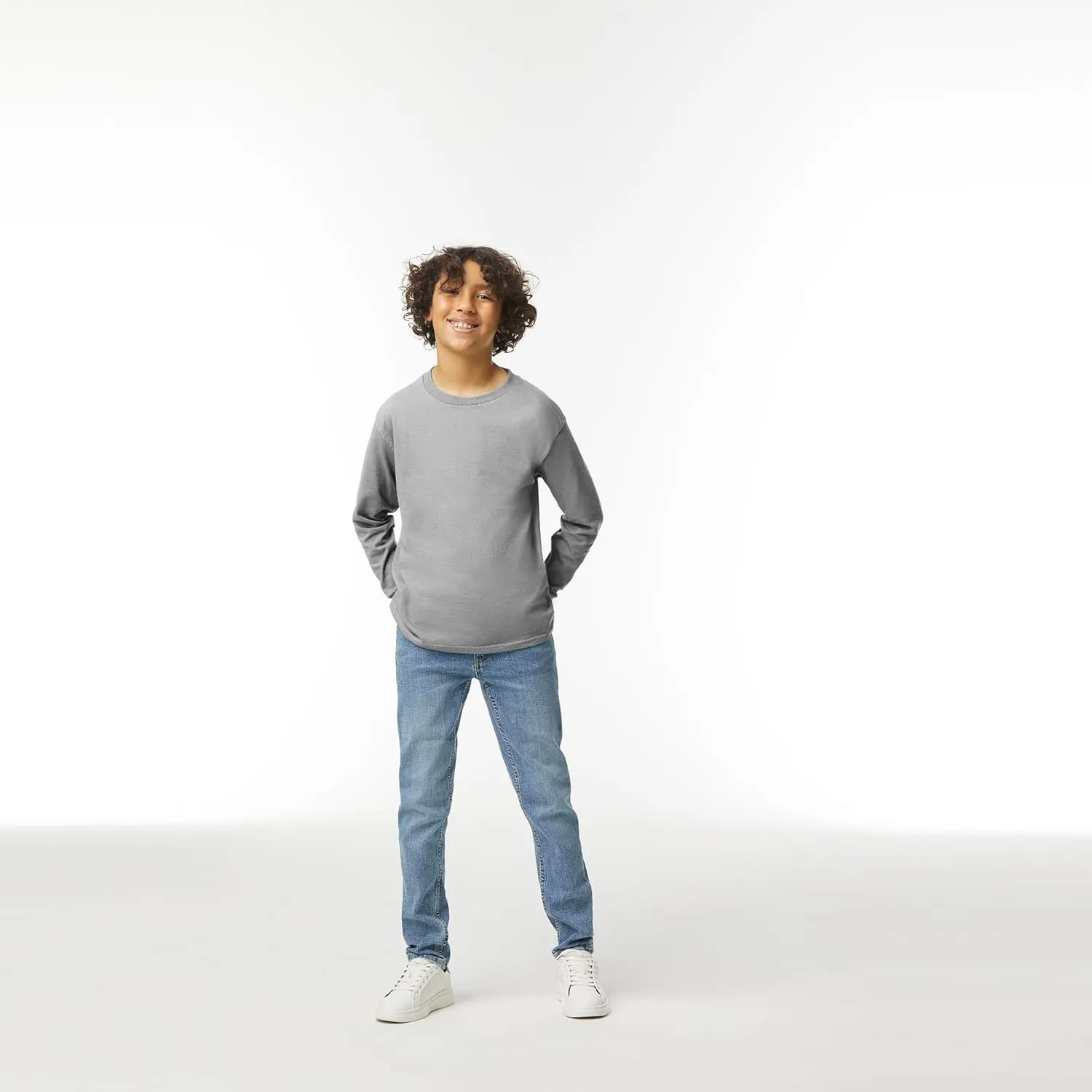 Gildan Youth Ultra Cotton Long Sleeve T-Shirt, Style G2400B, 2-Pack