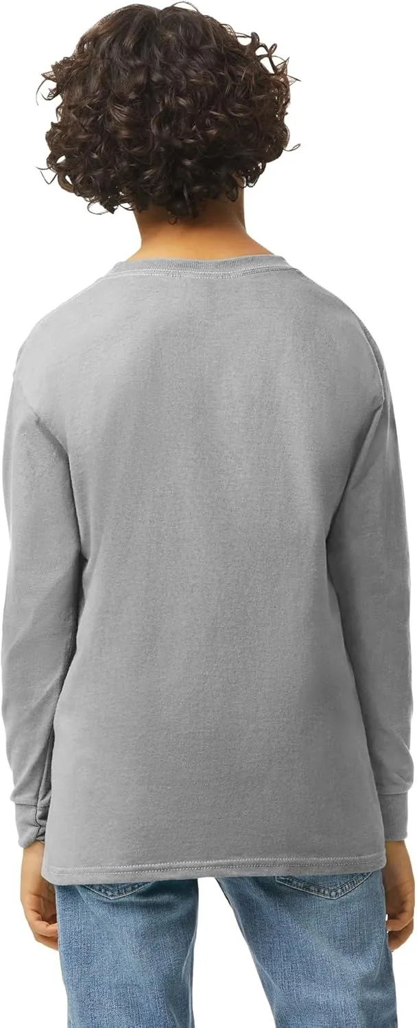 Gildan Youth Ultra Cotton Long Sleeve T-Shirt, Style G2400B, 2-Pack