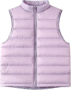 Happy Cherry Down Puffer Vest for Boy Girls Lightweight Water-Resistant Winter Jacket Outwear Kids Fall Sleeveless Coats