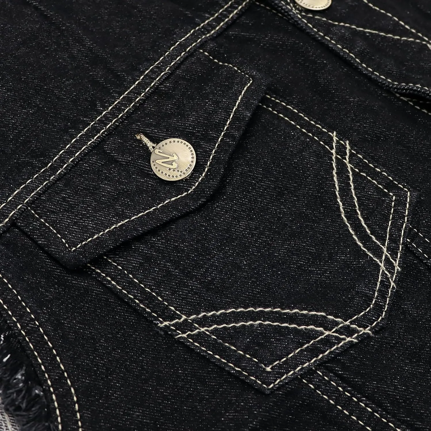 LONGBIDA Men's Denim Vest Casual Slim Fit Sleeveless Jacket Vintage Ripped Summer Jean Vests