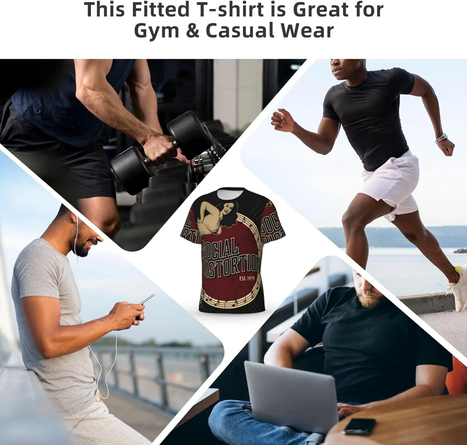 Man's T-Shirts Short Sleeve Crewneck Tee Teenager Cool Summer Cotton Shirt