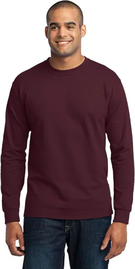 Port & Company Men's Long Sleeve 50/50 Cotton/Poly T Shirt