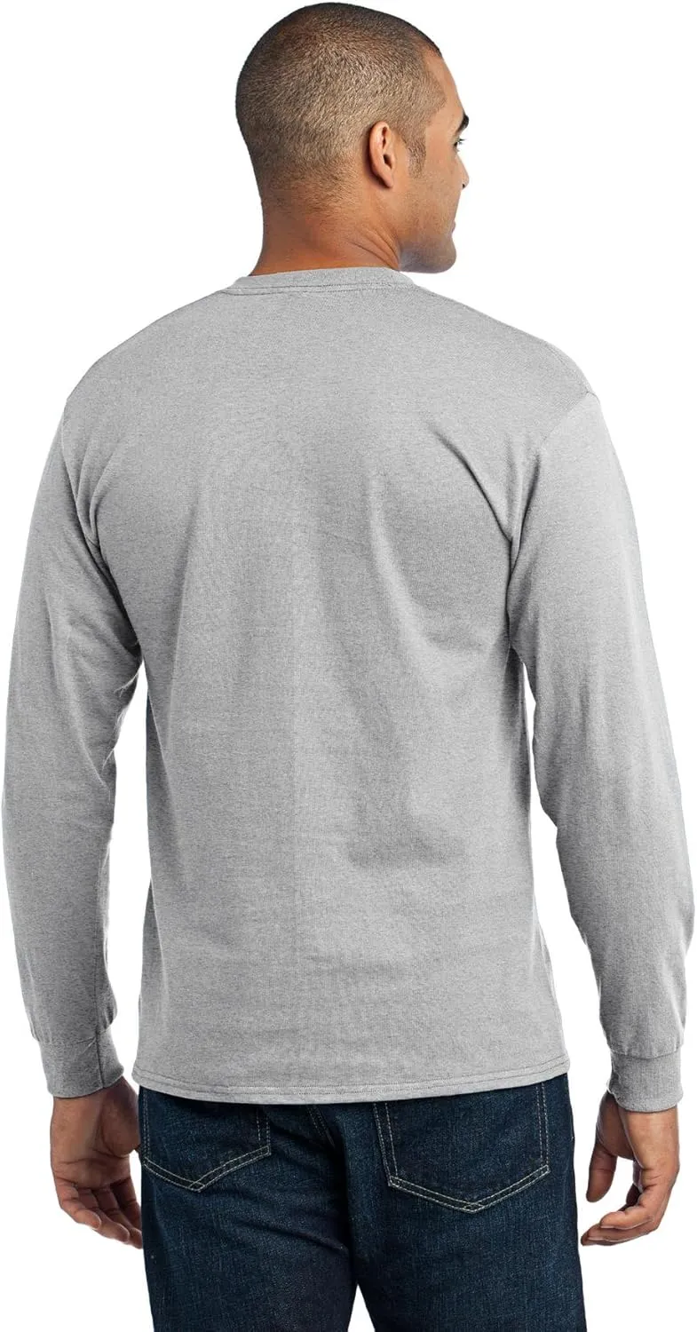 Port & Company Men's Long Sleeve 50/50 Cotton/Poly T Shirt