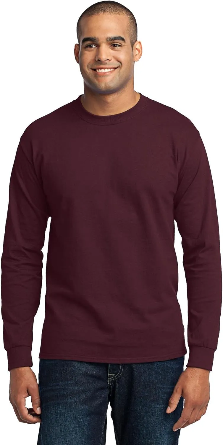 Port & Company Men's Long Sleeve 50/50 Cotton/Poly T Shirt