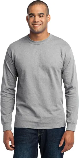 Port & Company Men's Long Sleeve 50/50 Cotton/Poly T Shirt