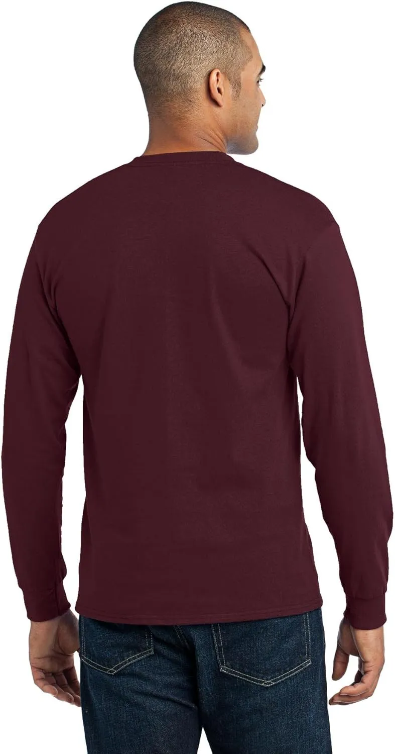 Port & Company Men's Long Sleeve 50/50 Cotton/Poly T Shirt