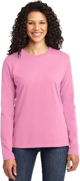 Port & Company Women's Long Sleeve 54 oz 100% Cotton T Shirt