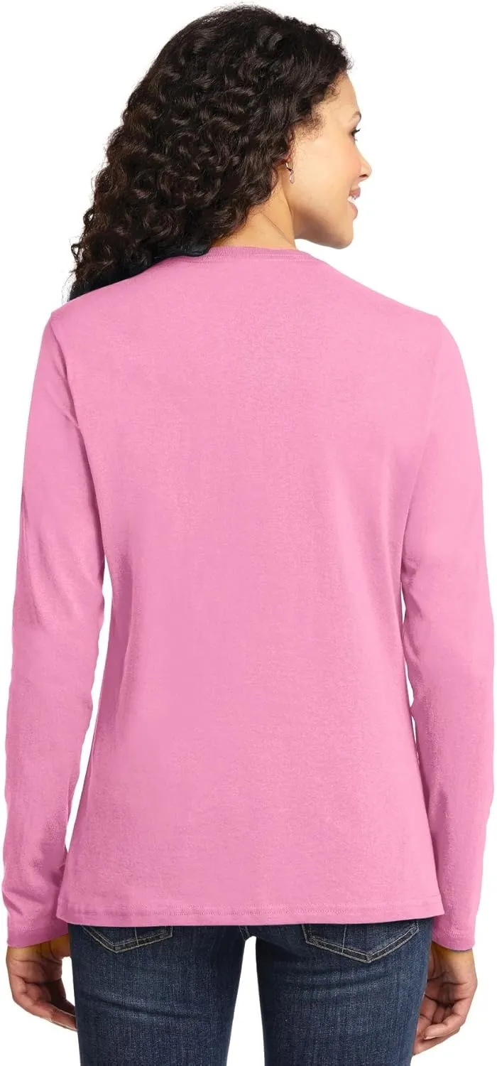 Port & Company Women's Long Sleeve 54 oz 100% Cotton T Shirt