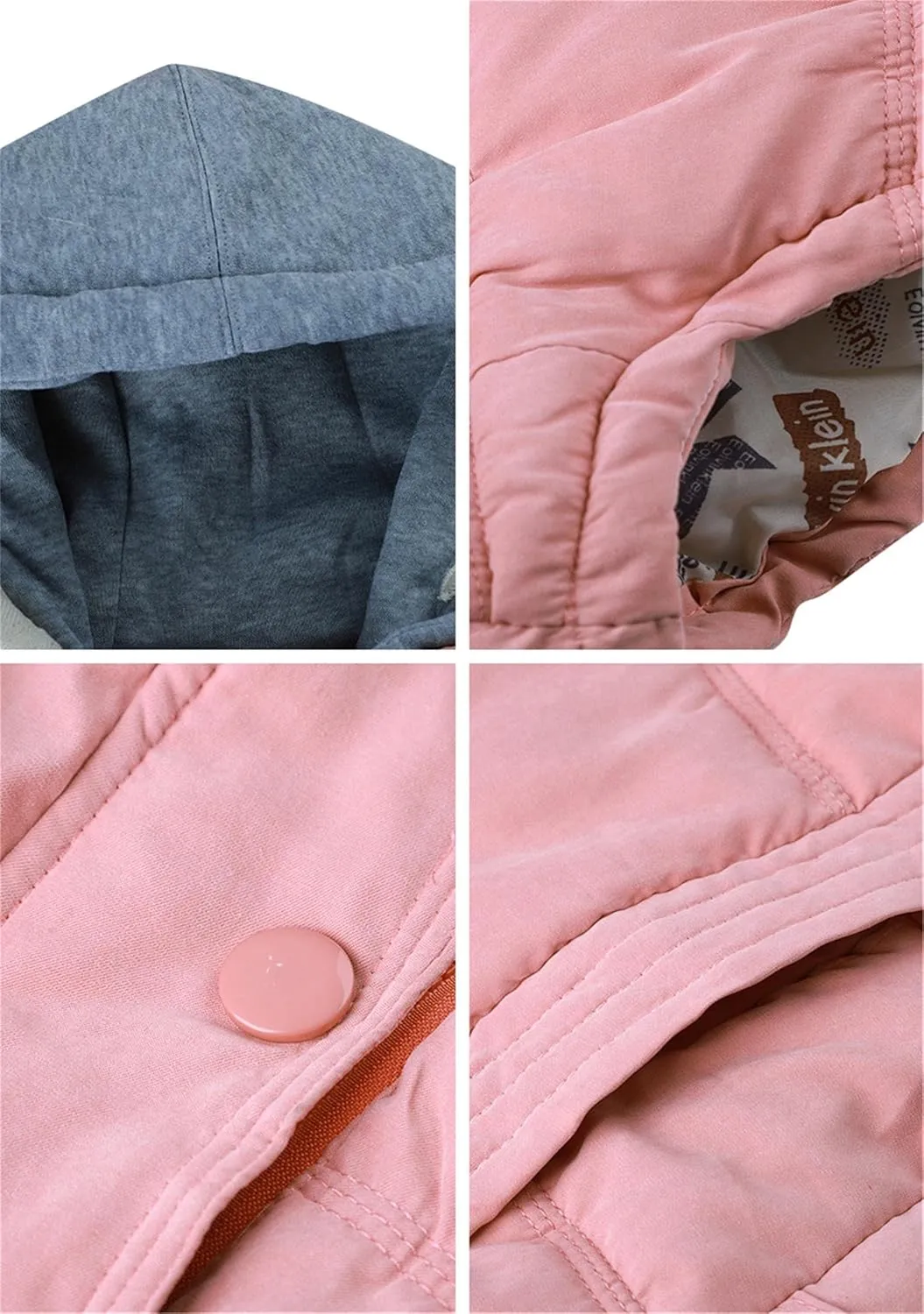 YMING Womens Quilted Sleeveless Vests Removable Hooded Winter Vest Warm Puffer Coat Plus Size