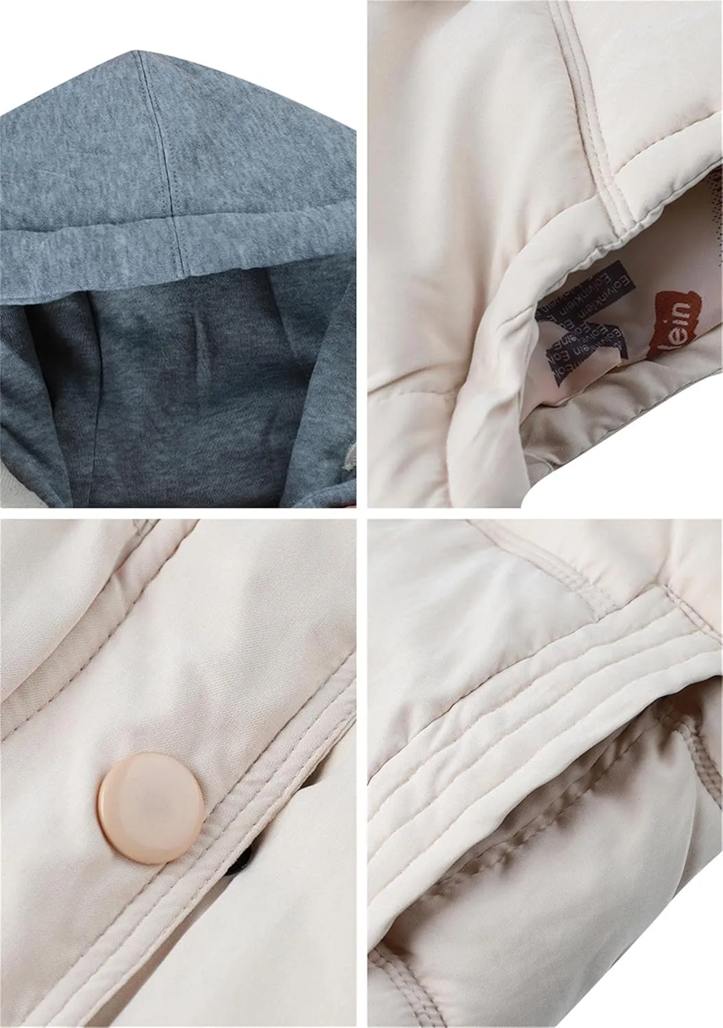 YMING Womens Quilted Sleeveless Vests Removable Hooded Winter Vest Warm Puffer Coat Plus Size